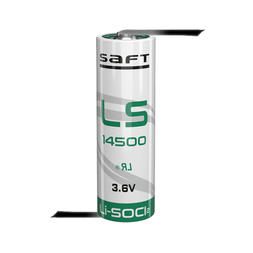 Батерия Saft LS14500-CNR 3.6V AA - 2600 mAh с пластини разнопосочни