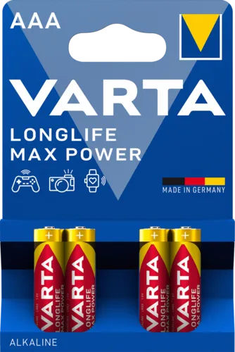 Алкални батерии ААА Varta Longife Max Power AAA