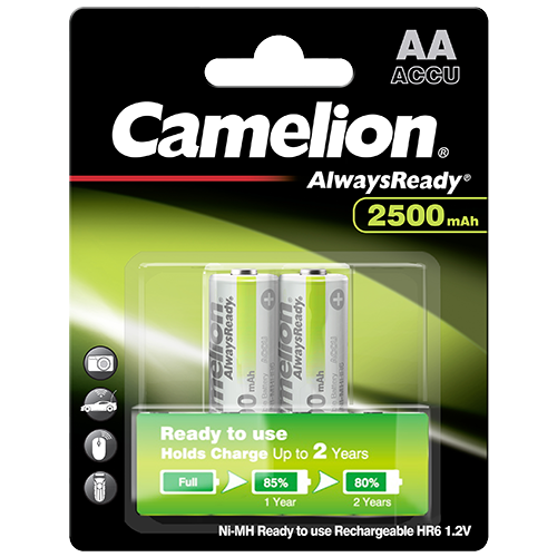 Акумулаторни батерии АА Camelion Always Ready AA - 2500 mAh