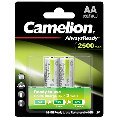 Акумулаторни батерии АА Camelion Always Ready AA - 2500 mAh