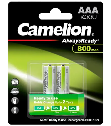 Акумулаторни батерии ААА Camelion Always Ready AAA - 800 mAh