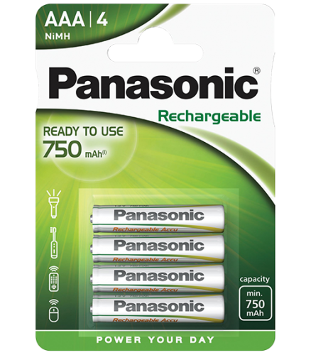 Акумулаторни батерии Panasonic AAA 750 mAh BL4