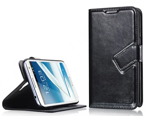 Blumax PU Wallet Booksytle Case Samsung Galaxy Note 2 N7100 Black