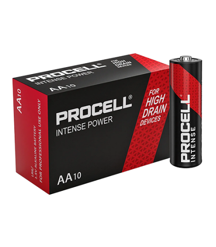 Алкални батерии АА Duracell Procell Intense MN1500 AA - 10 броя