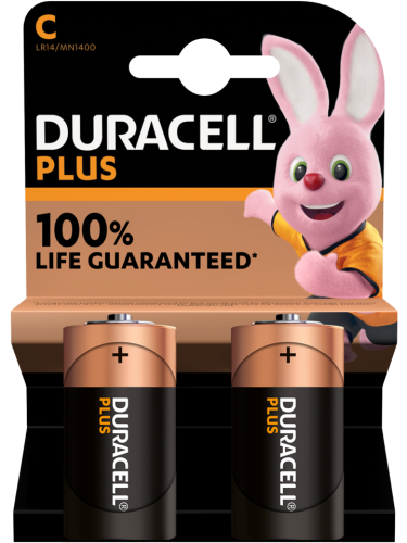 Алкални батерии LR14 MN1400 C Duracell Plus - 100%