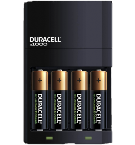 Зарядно устройство с 2 x AA 1300 и 2 x AAA 750 mAh - Duracell