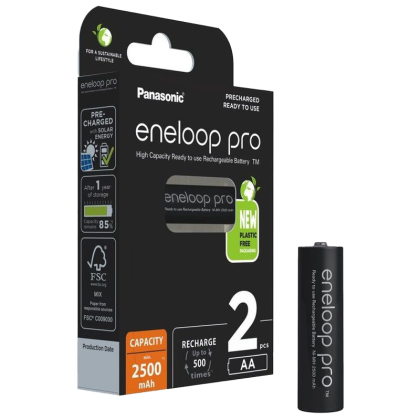 Акумулаторни батерии Panasonic Eneloop Pro AA 2500 mAh - 1.2V