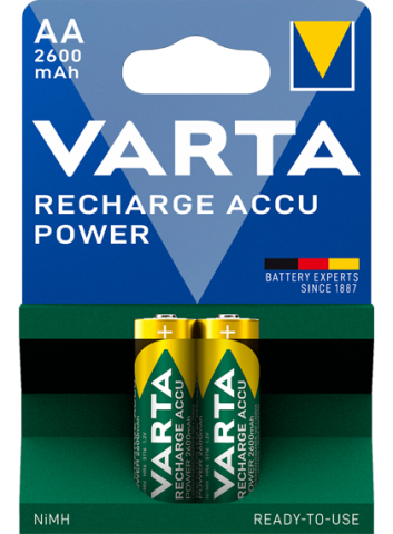 Акумулаторни батерии АА Varta Power AA - 2600 mAh - 1.2V