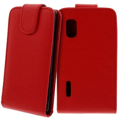 FLIP калъф за LG E610 Optimus L5 Red