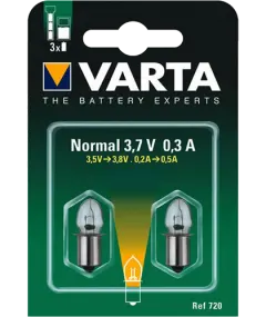 2 Крушки за фенер Varta V720 3.7V 0.3A