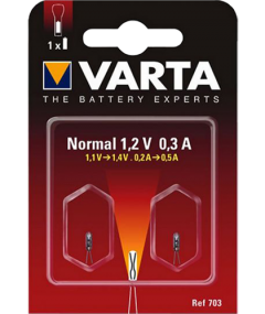 Резервни крушки за фенер Varta V703 Argon 1.2V - 2 пина