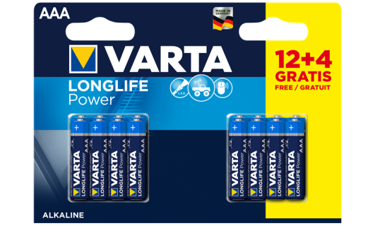 Алкални батерии ААА Longlife Power - Varta BL16
