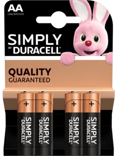 Алкални батерии AA Duracell Simply AA - 4B