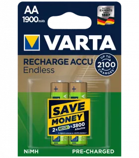 Акумулаторни батерии АА Varta Endless AA - 1900 mAh