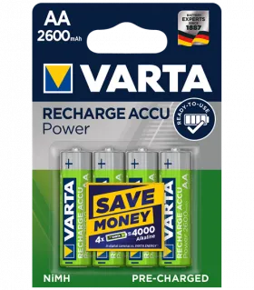 Акумулаторни батерии Varta Ready2Use AA 2600mAh BL4