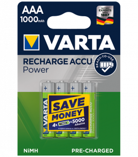 Акумулаторни батерии ААA Varta Ready2Use AAA - 1000 mAh - BL4