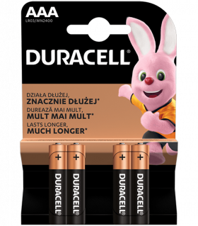 Алкални батерии ААА Duracell Basic MN2400 AAA