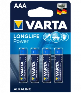 Алкални батерии ААА Varta Power AAA