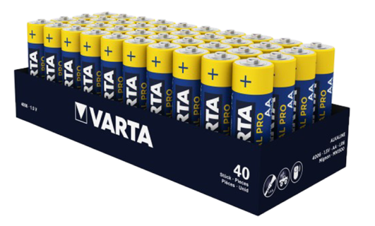 Алкални батерии АА Varta Industrial Pro AA - 40 броя