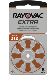 8 Батерии за слухов апарат 312 Rayovac Extra Advance - PR41