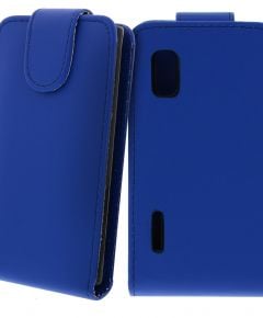 FLIP калъф за LG E610 Optimus L5 Dark Blue