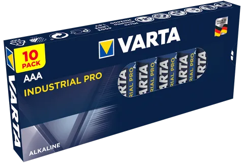Алкални батерии ААА Varta Industrial Pro AAA - 10 броя