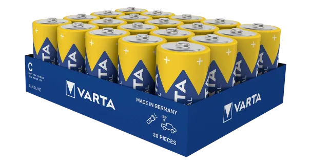 Алкални батерии LR14 - C Varta Industrial Pro C 1.5V - 20 броя