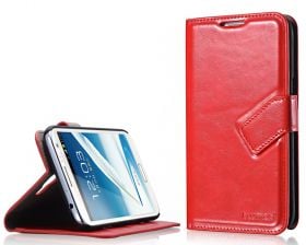 Blumax PU Wallet Bookstyle Case Samsung Galaxy Note 2 N7100 Red