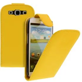 FLIP калъф за Samsung Galaxy S3 i9300 Yellow (Nr 9)
