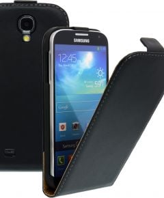 FLIP калъф за Samsung Galaxy S4 i9500 Естествена кожа Black