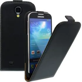 FLIP калъф за Samsung Galaxy S4 i9500 Естествена кожа Black