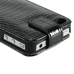 Калъф за телефон iPhone 4 / 4S croco black