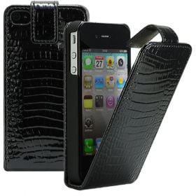 Калъф за телефон iPhone 4 / 4S croco black