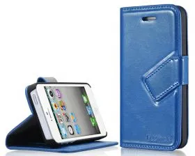 Blumax PU Wallet Bookstyle Case iPhone 5 Turquoise