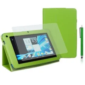 PU-Leath. Case for Acer B1-710/A71 7" Stylus Green+SP+Pen