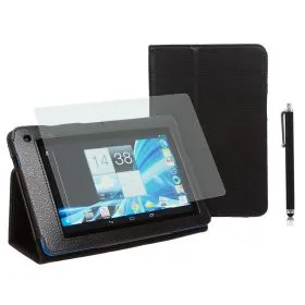 PU-Lea.Stand Case for Acer B1-710/A71 7" Stylus Black+SP+Pen