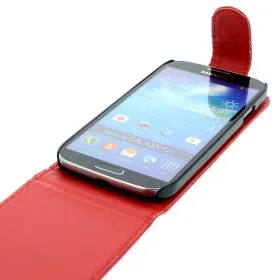 Flip Case for Samsung Galaxy S4/i9500 Red (Nr:7)