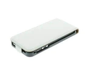 Калъф за телефон iPhone 5 Genuine Leather White