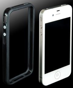 Силиконов кейс Bumper за iPhone 4 4S Solid Black