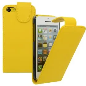 FLIP калъф за Apple iPhone 5c Yellow(Nr 9)