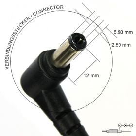 Зарядно за лаптоп 12V 3A (Trafo LED) (5,5 2,5mm)