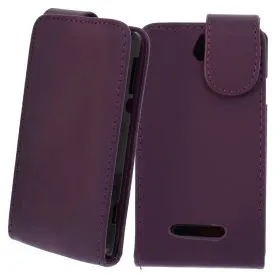 FLIP калъф за Sony Xperia E Purple