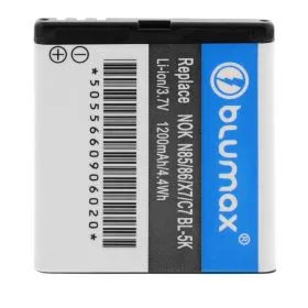 Blumax Repl.Battery for Nokia N85/86/X7/C7 BL-5K 1300mAh