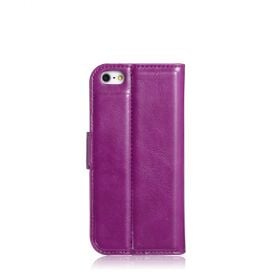 Blumax PU Wallet Bookstyle Case iPhone 5 Purple