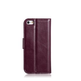 Blumax PU Wallet Bookstyle Case iPhone 5 Deepred