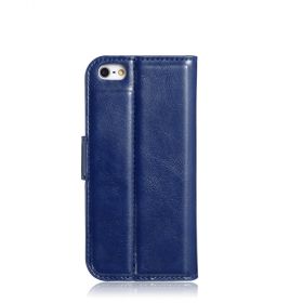 Blumax PU Wallet Bookstyle Case iPhone 5 Blue