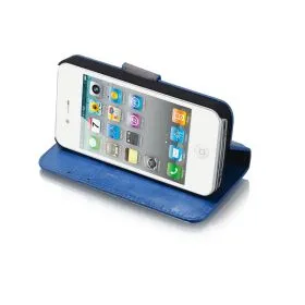 Blumax PU Wallet Bookstyle Case iPhone 4 4S Turquoise