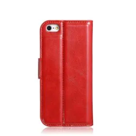 Blumax PU Wallet Bookstyle Case iPhone 5 Red