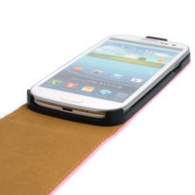 FLIP калъф за Samsung Galaxy S3 i9300 Естествена кожа Pink