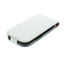 FLIP калъф за Samsung Galaxy S3 mini Естествена кожа White